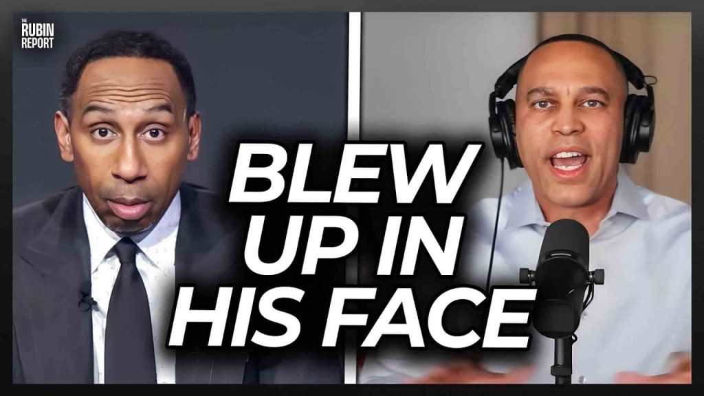 Dem Looks Visibly Angry as Stephen A. Smith Points Out Failures to His Face