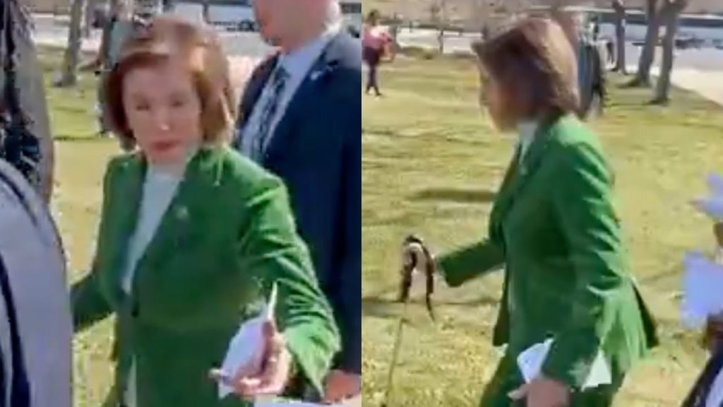 Nancy Pelosi Runs Away From A Reporter After She Was Exposed